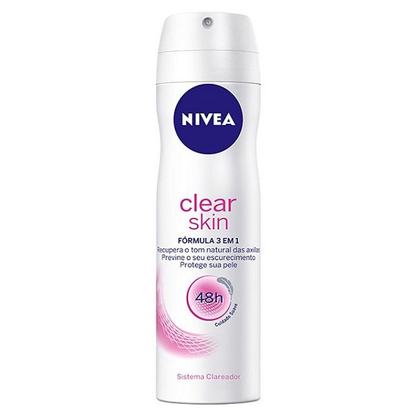 Desodorante Aerossol Nivea Feminino Dermo Clareador 150Ml - Embalagem 1X150 ML
