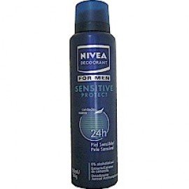 Desodorante Aerossol Nivea Men Sensitive Protect Sem Alcool 150Ml - Embalagem 1X150 ML