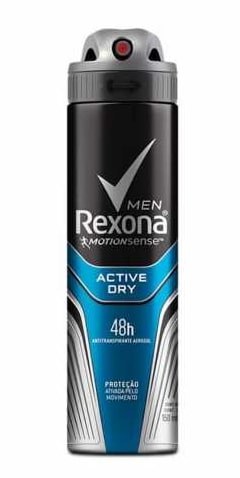 Desodorante Aerossol Rexona Masculino Active 89Gr - Embalagem 1X89 GR
