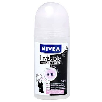 Desodorante Rollon Nivea Feminino Black White Invisible Clear 50Ml - Embalagem 1X50 ML