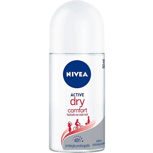Desodorante Rollon Nivea Feminino Dry Reg Branco Comfort 50Ml - Embalagem 1X50 ML