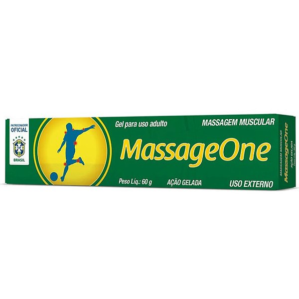 Gel Para Massagem Muscular Massageone Arnica Mentol 60Gr - Embalagem 1X60 GR