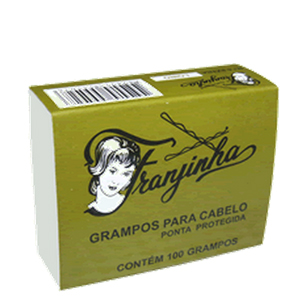 Grampo Para Cabelo Franjinha Loiro Numero 5 Caixinha Com 100 Unidades - Embalagem 10X100 UN - Preço Unitário R$4,40