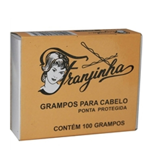 Grampo Para Cabelo Franjinha Preto Numero 5 Caixinha Com 100 Unidades - Embalagem 10X100 UN - Preço Unitário R$4,40