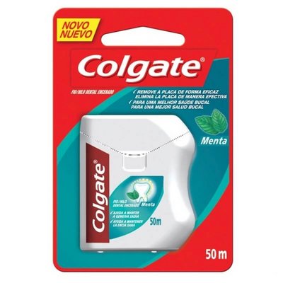 Fio Dental Colgate Menta 50 Metros - Embalagem 6X50 MT - Preço Unitário R$14,80