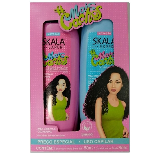 Kit Skala Shampoo 325Ml + Condicionador 325Ml Mais Cachos - Embalagem 1X2 UN