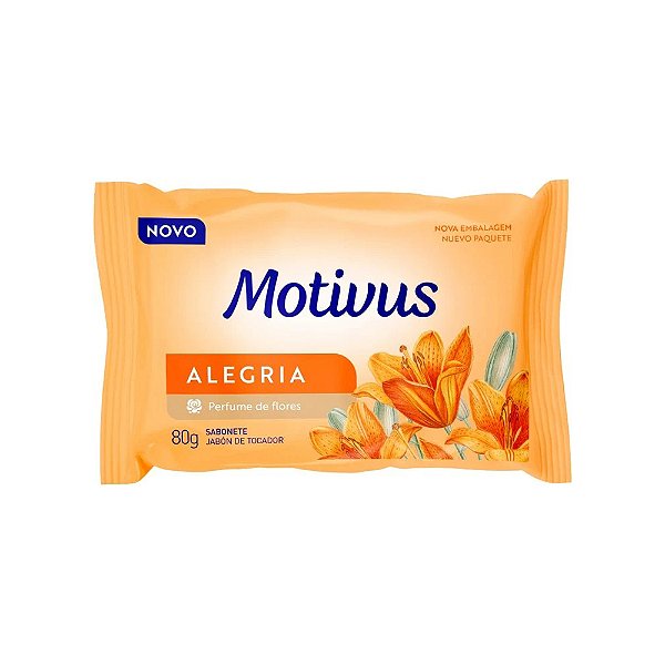 Sabonete Motivus Alegria 80Gr - Embalagem 12X80 GR - Preço Unitário R$0,91
