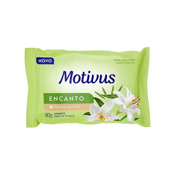 Sabonete Motivus Encanto Verde 80Gr - Embalagem 12X80 GR - Preço Unitário R$0,99