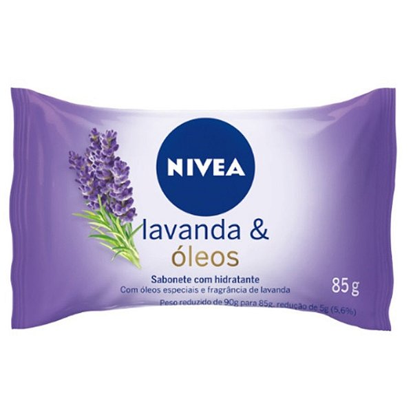 Sabonete Nivea Hidratante Suave Lavanda E Oleos 85Gr - Embalagem 12X85 GR - Preço Unitário R$2,68