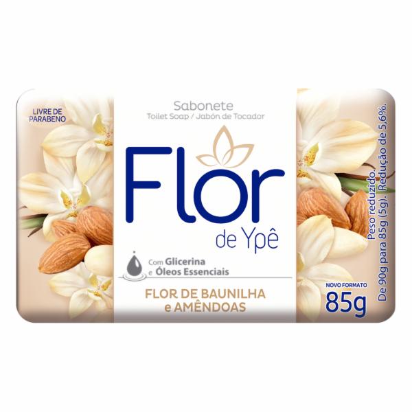 Sabonete Flor De Ype Baunilha E Amendoas 85Gr - Embalagem 12X85 GR - Preço Unitário R$1,58