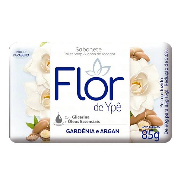 Sabonete Flor De Ype Branco Gardenia E Argan 85Gr - Embalagem 12X85 GR - Preço Unitário R$1,58