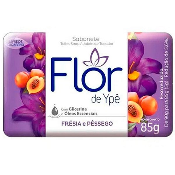 Sabonete Flor De Ype Roxo Fresia E Pessego 85Gr - Embalagem 12X85 GR - Preço Unitário R$1,58