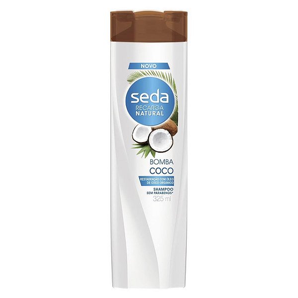 Shampoo Seda Recarga Natural Bomba Coco 325Ml - Embalagem 1X325 ML