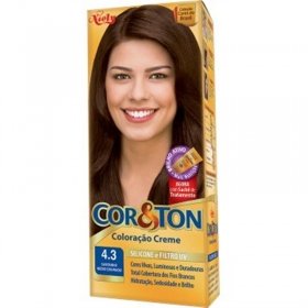 Tintura Para Cabelo Cor&Ton 4.3 Castanho Medio Dourado 125Gr - Embalagem 1X125 GR