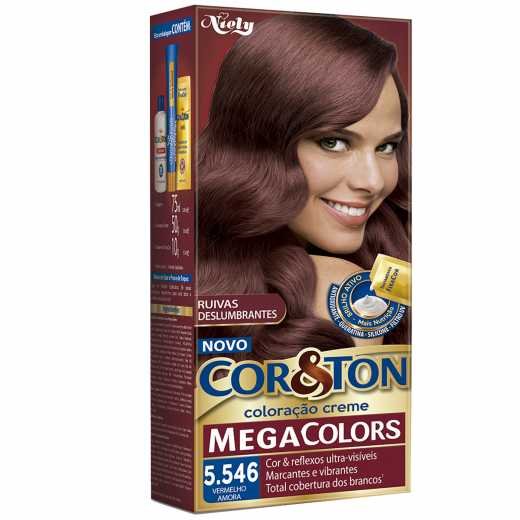 Tintura Para Cabelo Cor&Ton 5.546 Vermelho Amora 135Gr - Embalagem 1X135 GR