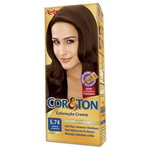 Tintura Para Cabelo Cor&Ton 5.74 Marrom Acobreado 135Gr - Embalagem 1X135 GR