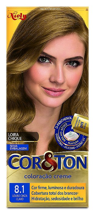 Tintura Para Cabelo Cor&Ton 8.1 Louro Cinza Claro 135Gr - Embalagem 1X135 GR