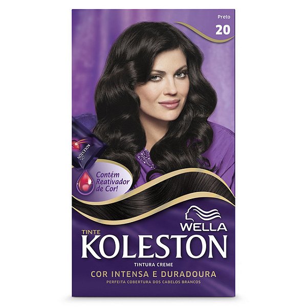 Tintura Para Cabelo Koleston 20 Preto - Embalagem 1X1 UN