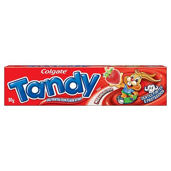 Creme Dental Infantil Tandy Morango 50Gr - Embalagem 1X50 GR