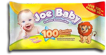 Lenco Umedecido Toalha Joe Baby Leve 100 Lencos Pague 80 - Embalagem 1X100 UN