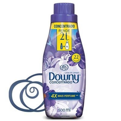 Amaciante De Roupas Concentrado Downy Lirios Do Campo Roxo 500Ml - Embalagem 1X500 ML