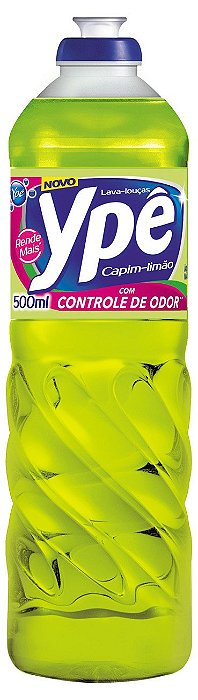 Detergente Liquido Lava Loucas Ype Capim Limao Controle De Odor 500Ml - Embalagem 24X500 ML - Preço Unitário R$2,46