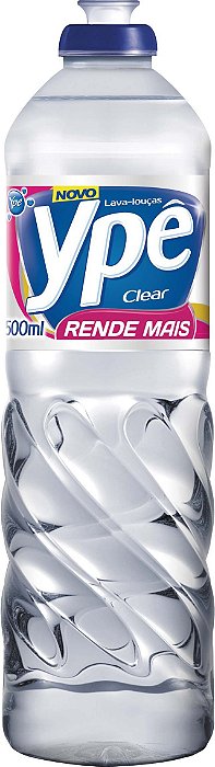 Detergente Liquido Lava Loucas Ype Clear 500Ml - Embalagem 24X500 ML - Preço Unitário R$2,46