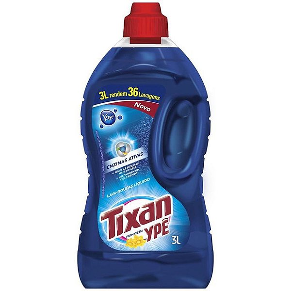 Lava Roupas Liquido Tixan Ype Primavera 3 Litros - Embalagem 1X3 LT