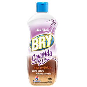 Lustra Moveis Bry Lavanda 200Ml - Embalagem 24X200 ML - Preço Unitário R$5,64