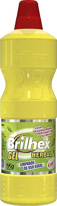 Sabao Em Gel Multilimp Brilhex Herbal 1Kg - Embalagem 12X1 KG - Preço Unitário R$6,42