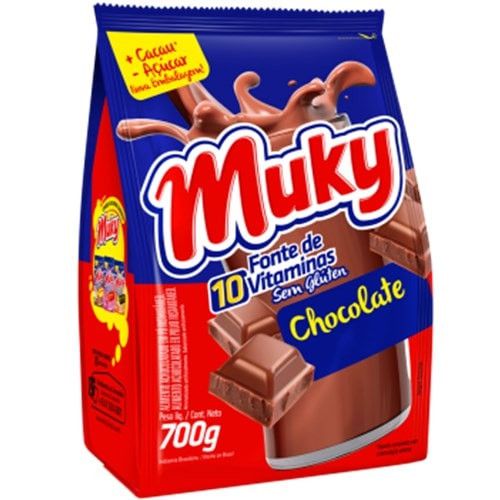 Achocolatado Em Po Muky Sache Leve 700Gr Pague 600Gr - Embalagem 12X700 GR - Preço Unitário R$1,64