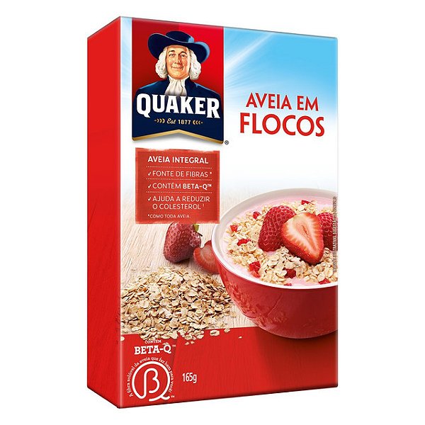 Aveia Quaker Flocos 165Gr - Embalagem 1X165 GR
