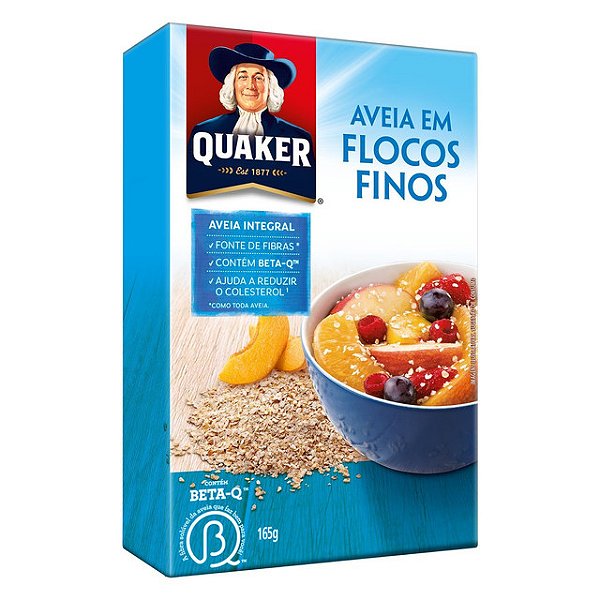 Aveia Quaker Flocos Finos 165Gr - Embalagem 1X165 GR