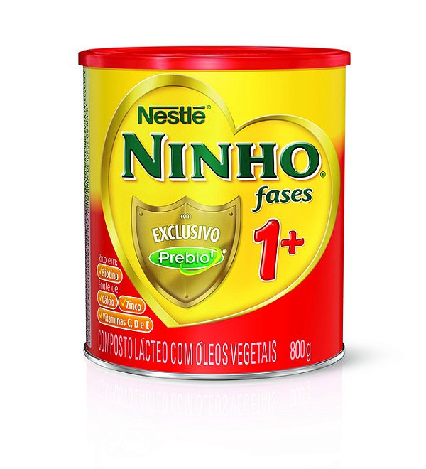 Leite Em Po Ninho Fases Prebio 1+ Lata 800Gr - Embalagem 1X800 GR