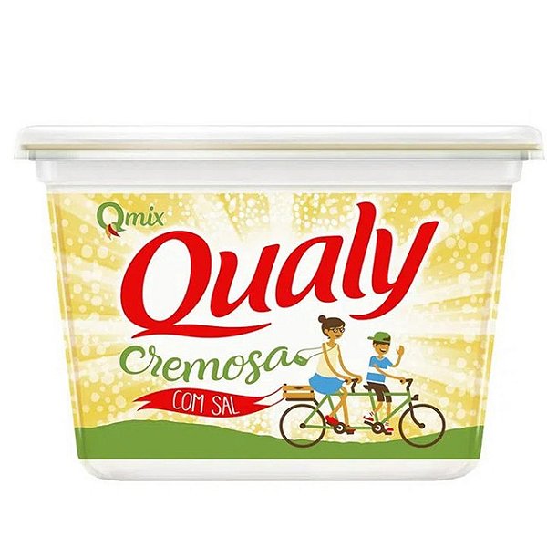 Margarina Qualy Cremosa 80% Lipidios Com Sal 500Gr - Embalagem 12X500 GR - Preço Unitário R$8,64