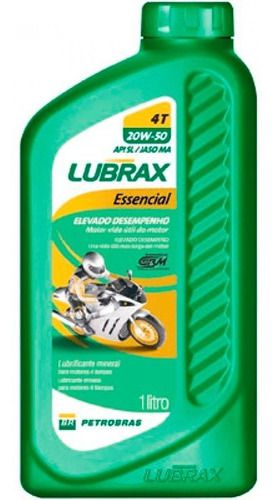 Oleo Lubrificante Lubrax Moto Prot 4T 20W50SL - 1 Litro - Embalagem 1X1 LT
