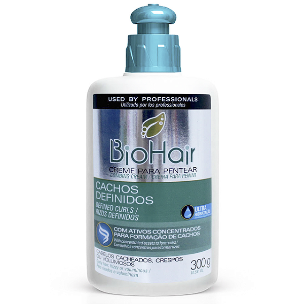 Creme De Cabelo Para Pentear Bio Hair Cachos Definidos 300Gr - Embalagem 1X300 GR
