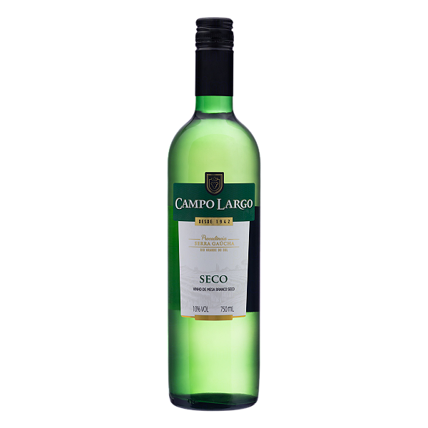 Vinho Campo Largo Branco Seco 750Ml - Embalagem 12X750 ML - Preço Unitário R$14,06