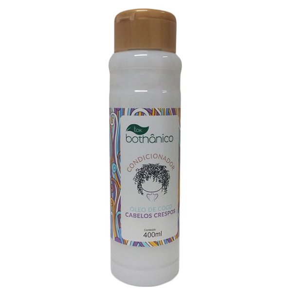 Condicionador Tok Bothanico Oleo Coco Cabelos Crespos 400Ml - Embalagem 1X400 ML