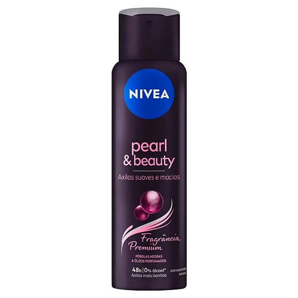 Desodorante Aerossol Nivea Black Pear Beauty 150Ml - Embalagem 1X150 ML