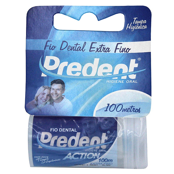 Fio Dental Predent Extra Fino 100 Metros - Embalagem 12X100 MT - Preço Unitário R$3,02