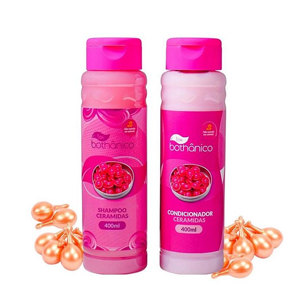 Kit Tok Bothanico Sampoo 400Ml + Condicionador 400Ml Ceramidas - Embalagem 1X2 UN