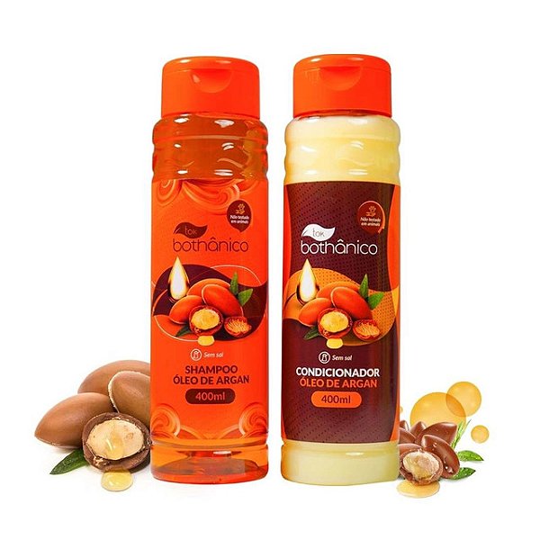 Kit Tok Bothanico Sampoo 400Ml + Condicionador 400Ml Oleo De Argan - Embalagem 1X2 UN