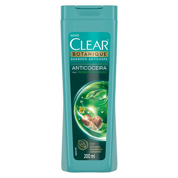 Shampoo Clear Anti Caspa Anticoceira 200Ml - Embalagem 1X200 ML