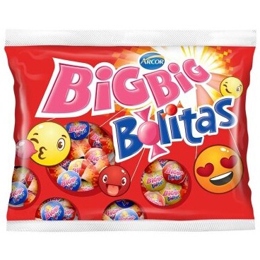 Chiclete Big Big Bolitas 252Gr - Embalagem 1X252GR