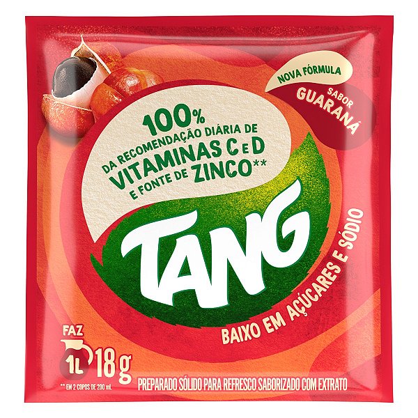 Refresco Em Po Tang Adoçado Guarana 18Gr - Embalagem 18X18 GR - Preço Unitário R$1,06