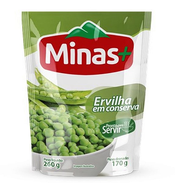 Ervilha Minas Mais Sache 170Gr - Embalagem 32X170 GR - Preço Unitário R$2,86