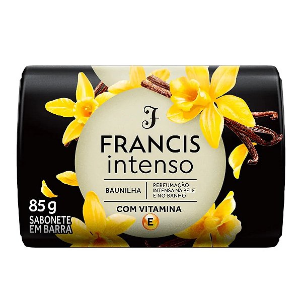 Sabonete Francis Intenso Baunilha Com Vitamina E - 85Gr - Embalagem 12X85 GR - Preço Unitário R$1,85