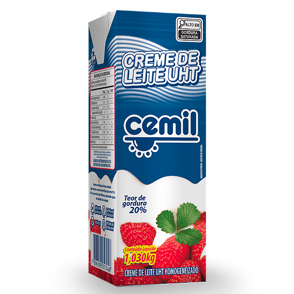 Creme De Leite Cemil Tetrapack 1,03Kg - Embalagem 1X1,03 KG