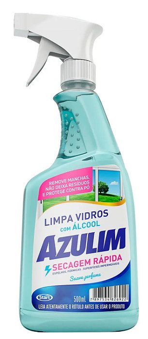 Limpa Vidro Azulim Spray 500Ml - Embalagem 6X500 ML - Preço Unitário R$7,85